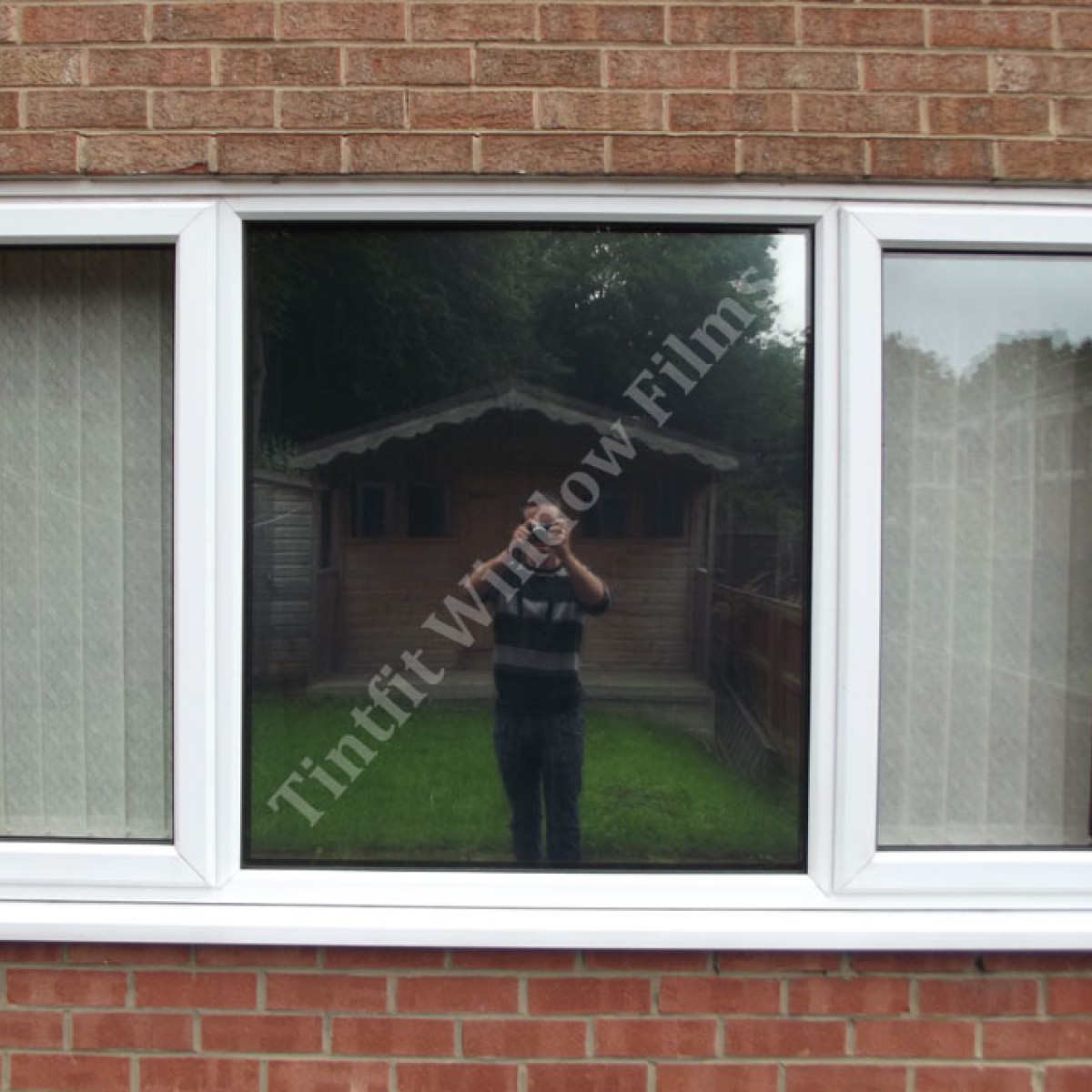 Black one way window film best sale